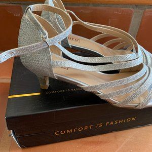 Silver Glitter Shoes